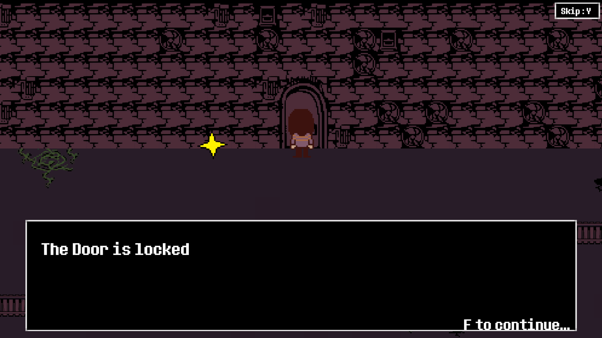 Boite de dialogue de la porte